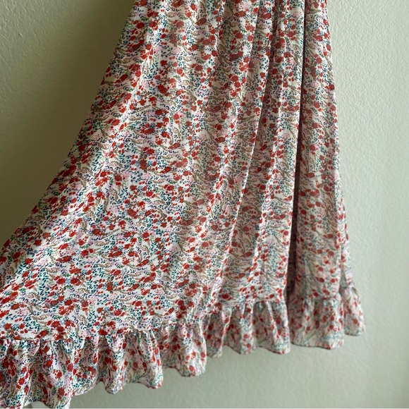 KENDALL & KYLIE Floral Maxi Ruffle Skirt - Size L - Picture 2 of 8